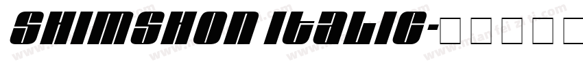 Shimshon Italic字体转换